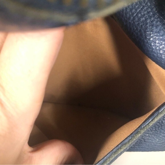 The Sak Lucia Leather Crossbody Bag Blue Everyday Casual Purse - Picture 11 of 16